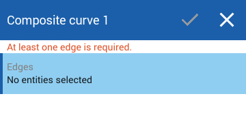 Example of Composite curve tool dialog