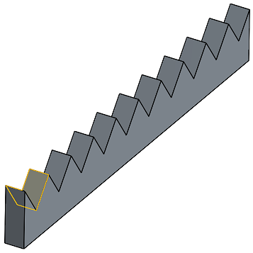 Example of Linear feature pattern