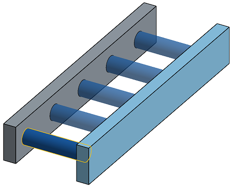 Example of a Linear part pattern