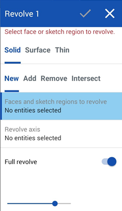 Revolve dialog on Android