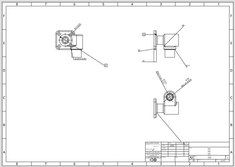 Suggested views inserted into drawing