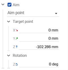 Light: Aim options