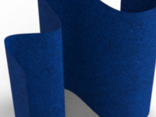 Example of Academy blue felt fabric