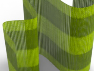 Example of green stripes fabric
