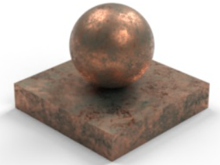 Example of Copper - medium patina appearance