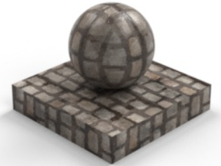 Example of a cobblestone appearance