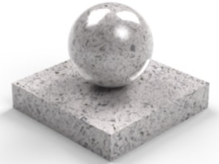 Example of a terrazzo stone appearance