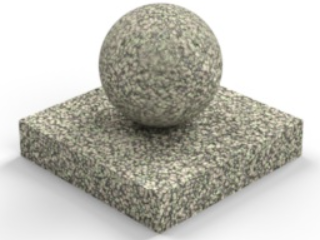 Pea gravel ground example