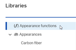 Appearance functions folder