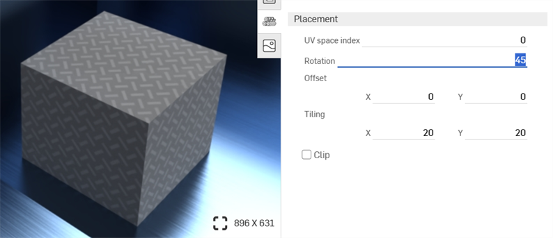 Applying a rotation value