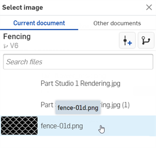 Selecting the pattern image file