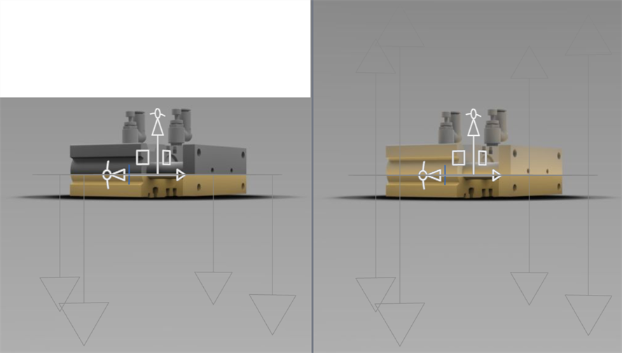 Emit from both sides example