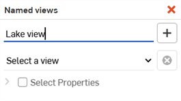 Named views dialog