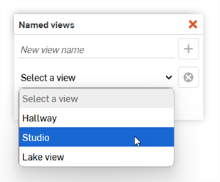Selecting a named view