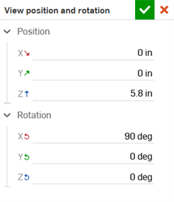 Setting the Camera position and rotation