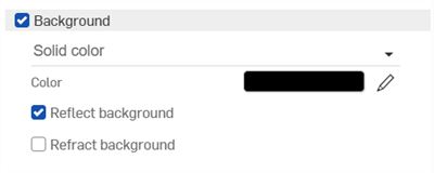 Setting the Background to a solid black color