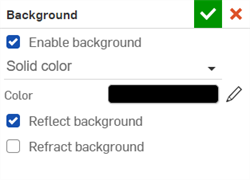 Setting the Background to a solid black color
