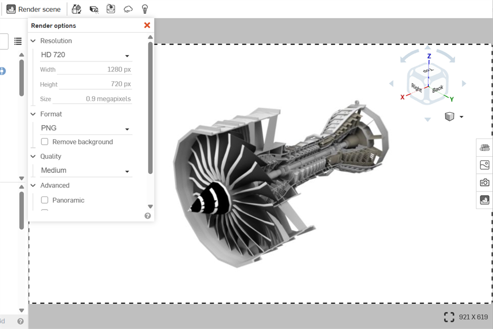 Safe frame depicting the rendered output