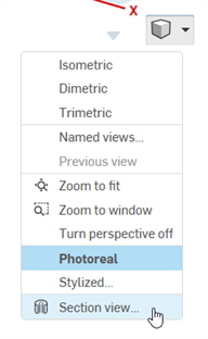 Turning on Section view