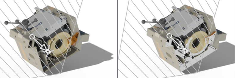 Section view with and without Caps example