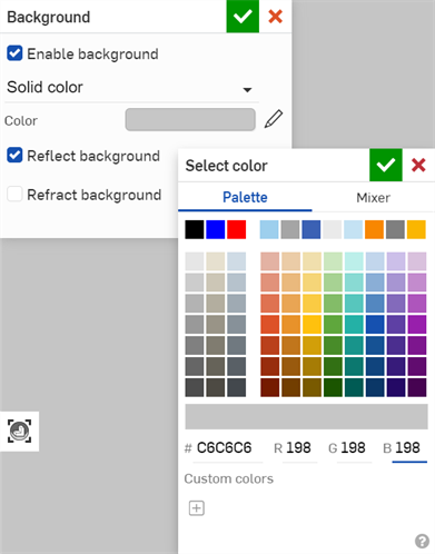 Selecting a neutral color background