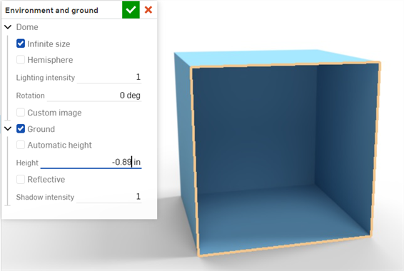 Correcting the ground plane by altering the ground position's height