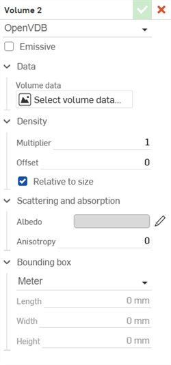 Volume: OpenVDB type