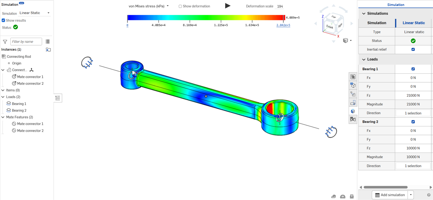 Inertial relief example