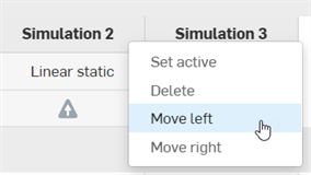 Simulation table context menu: move left/right