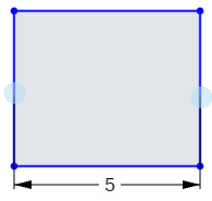 Example of length or height distance 