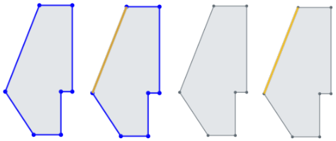 Example showing sketch lines