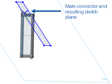 Sketch Plane defined by a Mate connector