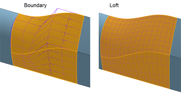 Boundary surface and loft example