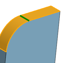 Example of a G1 tolerance on selected faces in a Part Studio