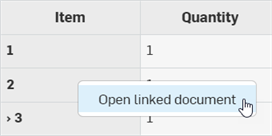 BOM table - Open linked document