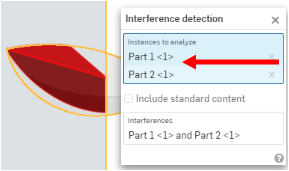 Beispiel für die Ansichtsoption „Interferenzerkennung“