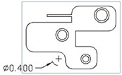 Beispiel eines Durchmesserbemaßungs-Features in Verwendung