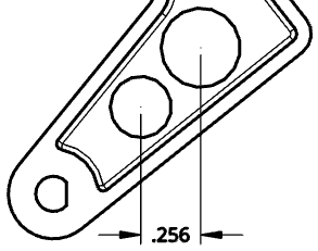 Beispiel für die Platzierung von Bemaßungstext