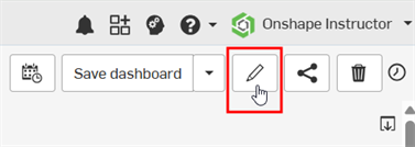 Edit dashboard