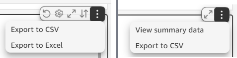 Tile Overflow menu options
