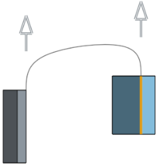 example of selecting Match curvature at start and Match curvature at end