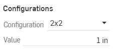 Screenshot of Configurations list in a Part Studio