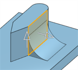 Face blend rolling ball example