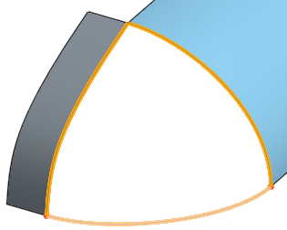 Selecting the edges to form the boundary of the fill