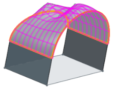 Example of Show iso curves selected