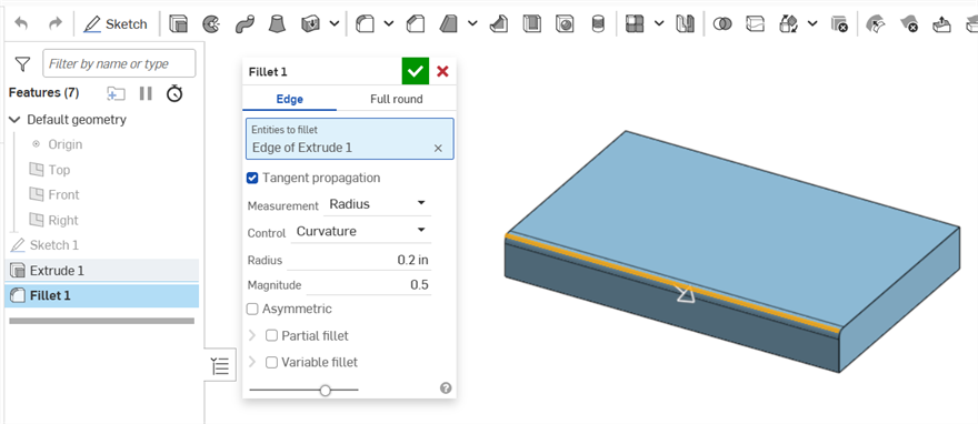 Reference repair example