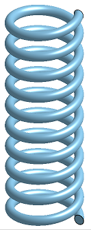 Beispiel für ein Helix-Tool mit endgültiger Helixfeder