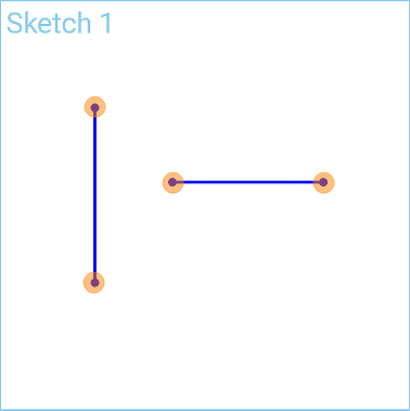 Beispiel für das Linien-Tool in Verwendung