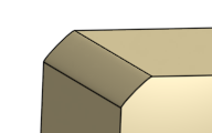 Example of conic cross-section fillet