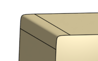 Example of conic cross-section fillet